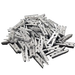 Mini Pegs Natural Wooden Craft Cloth Photo Wood Hanging Small Spring Clips 25mm