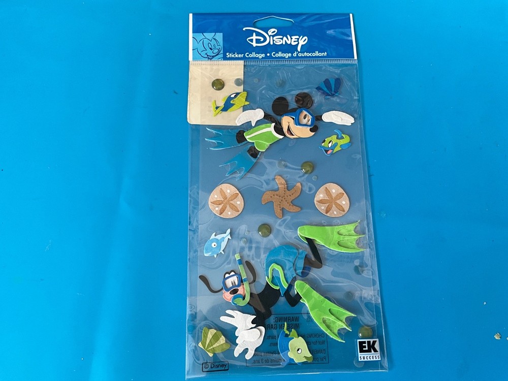 Disney~Jolee’s Boutique~Mickey Mouse & Goofy Swim Scrapbook Dimension Stickers
