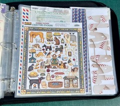Crop In Style Binder With Lots Of Stickers ~ 18 Sheets full ~ Purple Binder