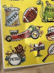 Vtg 1983 PETER Celebrity Stickers Sealed Mark I Name Stickers