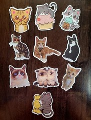 STICKERS UPICK Various Animals Cute Cartoon Vinyl PEEL & STICK