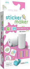 Sticker Maker Refill Pack – 10 Rolls: 5 Round, 5 Square – Makes 400 Custom Stick