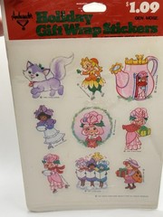 Vintage Rose Petal Place Stickers New In Package Christmas Holiday Hallmark 1983