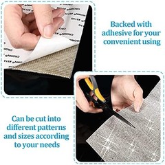 Outus 60750 Pieces Self Adhesive Rhinestone Sheets 59 x 7.87 Inch Bling Glitter