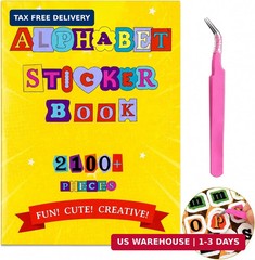 2100+ Pcs Scrapbook Letter Stickers Book, for Junk Journal, Scrapbooking, Journa