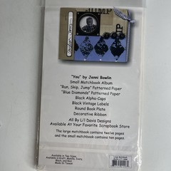 Lo Of lil Davis Designs Matchbook Album Slash Pockets & Button & String Pockets