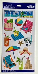 Sticko Stickers, Vacation, Travel, Beach Theme, You Pick!