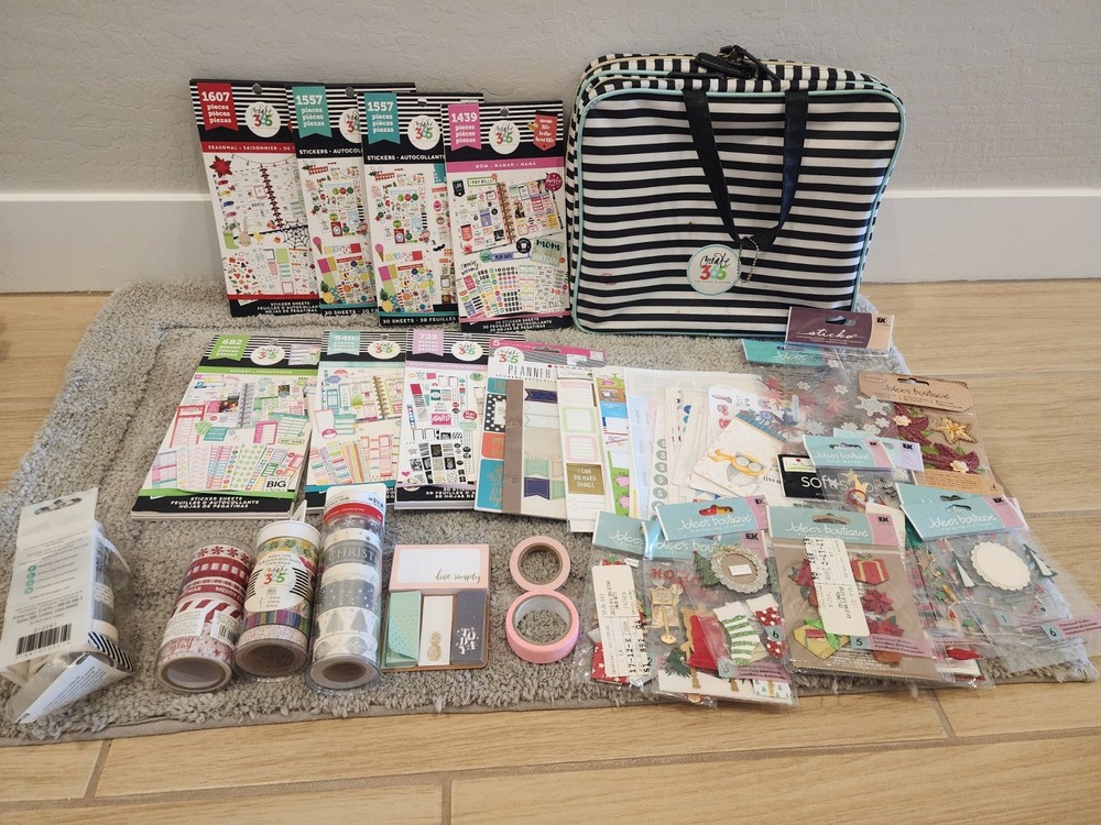Happy Planner Sticker Books & HUGE LOT OF EXTRAS!! L@@K!!
