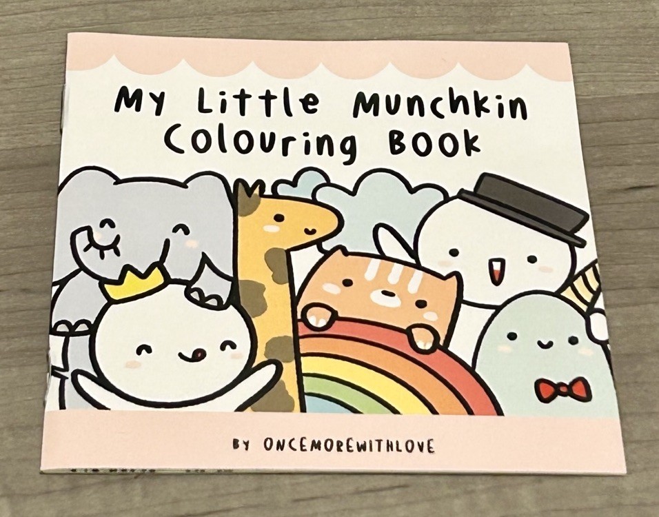 NEW Once More With Love My Little Munchkin Colouring Book OMWL 4 Pages