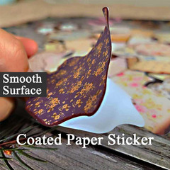 Dark Academia Junk Journal Stickers, Burnt Edge Scrapbook Stickers for Scrapbook
