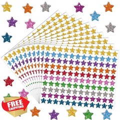 Lincia 1200 Pcs Star Glitter Stickers