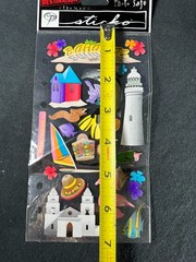 Lot of Travel Bahamas Washington DC Las Vegas Scrapbook Stickers and art