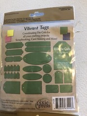 Pixie Press Vibrant Tags Mix Coordinated Die Cut Shapes Bright Colors Scrapbook