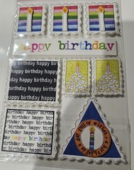 provo craft the 3rd dimension stand outs Christina Cole stickers Birthday Stamps