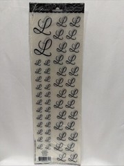 Bellisimo Personalized Monogram Stickers “L” Showers Wedding Marriage Party
