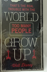 Disney Open Road Brand Mickey «Grow Up» Sign