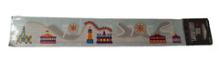 Mrs Grossman’s Design Lines Circus Fair Rollercoaster Sticker Strip VTG 1998
