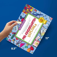 Preschool Kindergarten Diplomas PreK Recognition Award Blue 30 Pack