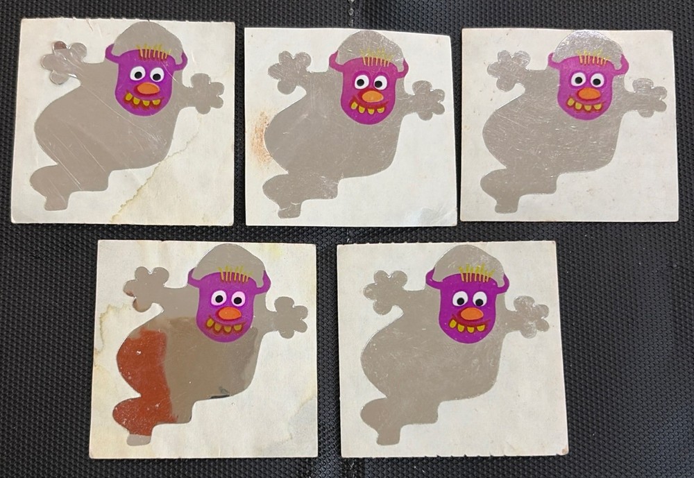 VINTAGE SANDYLION FOIL GHOST STICKER LOT 4.25 SHIPS ALL