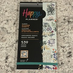 NEW Happy Planner Sticker Book – Grounded Magic 539 Pieces 🪴🌙✨💜