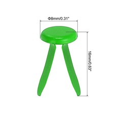 Brads for Paper Crafts, 150 Pcs Green Metal Round Paper Fasteners, 16 mm