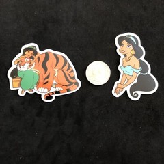Disney Stickers – Aladdin, Jasmine lot of 2 Stickers
