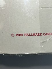 1984 Vintage Hallmark Holiday Christmas Teddy Bear Soft Satin Stickers SEALED D3