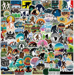 LOT OF 10 PCS Random BIGFOOT sasquatch YETI skunk ape forest decals cryptid wood