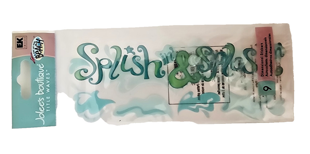 Vintage Jolee’s Boutique Title Wave Embellishments – Splish Splash – SPJT26