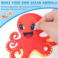 Ocean Animals Sticker Sheets 42 Pcs – 14 Sea Creature Designs