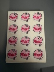 Vintage TREND Scratch and Sniff Stickers Loose / Full Sheet Of 12 «Wow!»