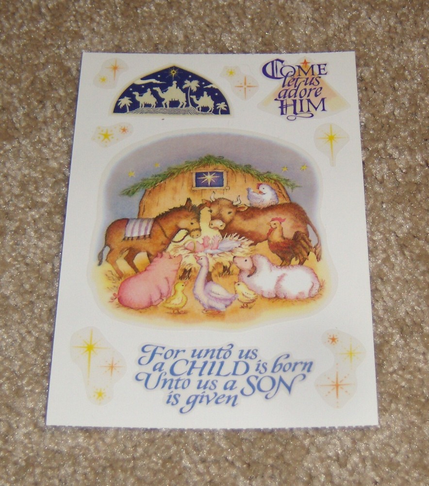 PSX Designs Sticker Sheet ~ Nativity