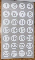 Mambi Sticks Christmas Words Letters Numbers 6pgs Alphabet Alpha Clear Stickers
