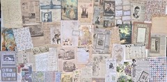 People & Children Junk Journal Kit Vintage Style Paper Stickers Images Ephemera