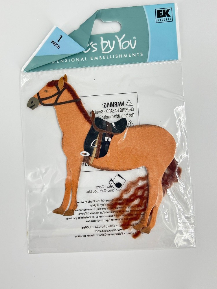 EK Success Dimensional Embellishments Horse 1 Piece