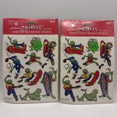 VTG Forget-Me-Not American Greetings MUPPETS Stickers Kermit 2 NEW Packs