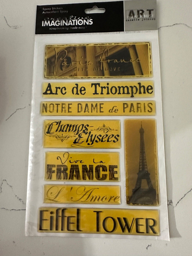 Creative Imaginations Art Warehouse Paris France by Danelle Johnson Eiffel Tower