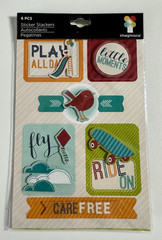 American Crafts, Imaginisce Play All Day Sticker Stacker, skateboards, kites,
