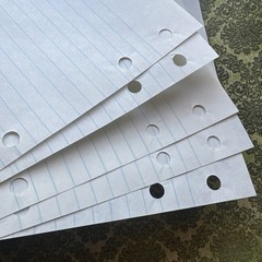 Vintage 80s Critter Sitters Lined Note Binder Paper Morgan Stationary Lot Sheets