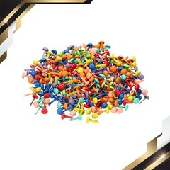 4.5 x 8 mm Mini Brads for Paper Crafts,300 Pcs Paper Fastener Assorted Colors