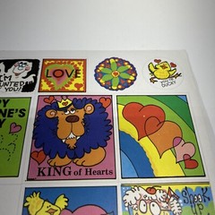 Vtg 1985 Stickers Troll Associates Reading Book Club School Valentine Theme NEW