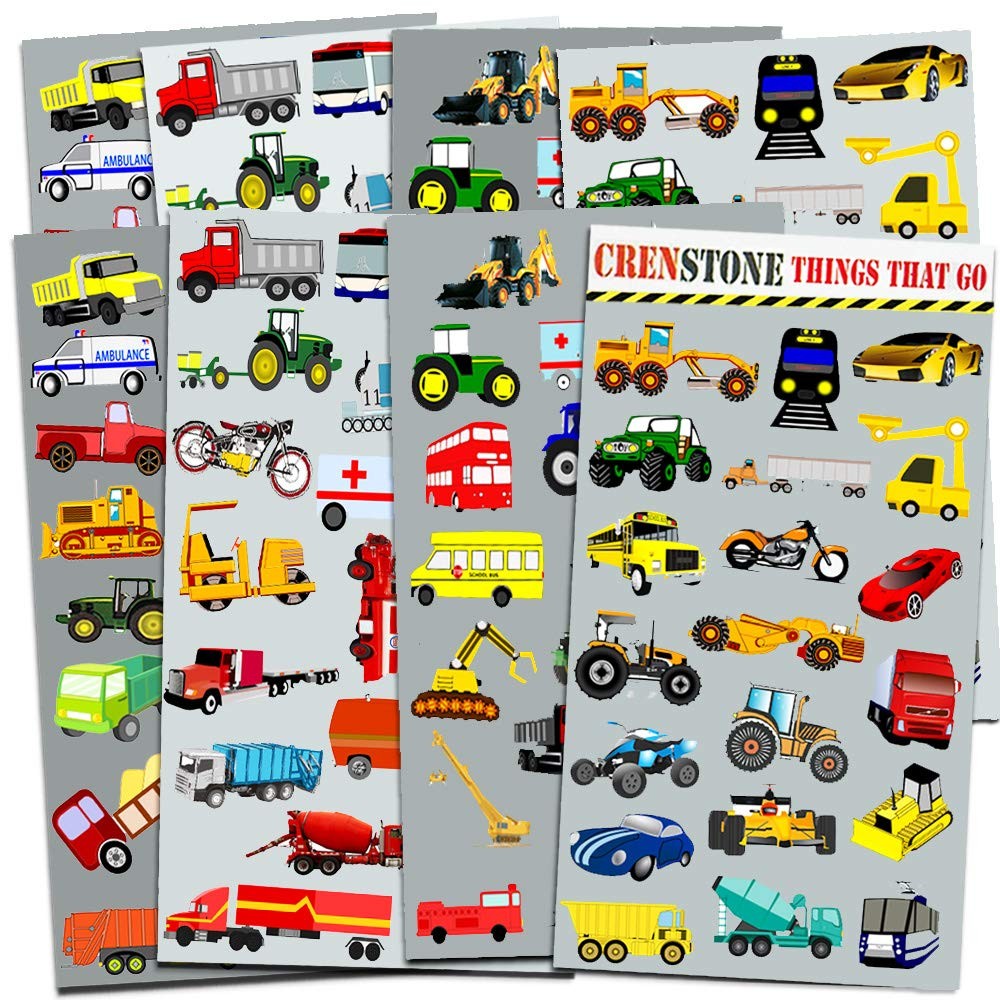 Cars and Trucks Stickers Party Supplies Pack Toddler – Over 160 Stickers for …