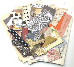 Junk Journal Supplies, 100+ Items, Scrapbook Papers, Quotes, Vintage Book Pages