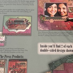 hot off the press scrapbooking Pages ,Double Sided Bohemian Dreams Paper Pack