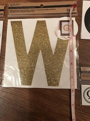 Recollection Craft Removable Monogram letters Stickers LOT 26 Pkgs Gold NEW DIY