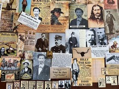 #780 – RARE WILD WEST GUNFIGHTER GAMBLER LAWMEN OUTLAW JUNK JOURNAL KIT 100+ PCS