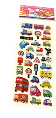 Transportation Stickers Truck Ambulance Scooter Taxi Bus Stop Lot of 2 NEW READ