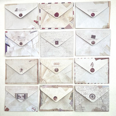 Vintage Style Mini Envelopes Scrapbooking Journaling Pockets Collage