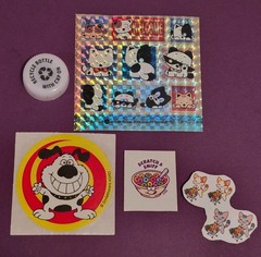 Vintage sticker lot bundle scratch and sniff prismatic smilemakers dog cat