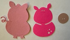 PIGS Die-Cut Embellishments (6pcs)Piglet•Farm•Animal•Oink •Card Making•